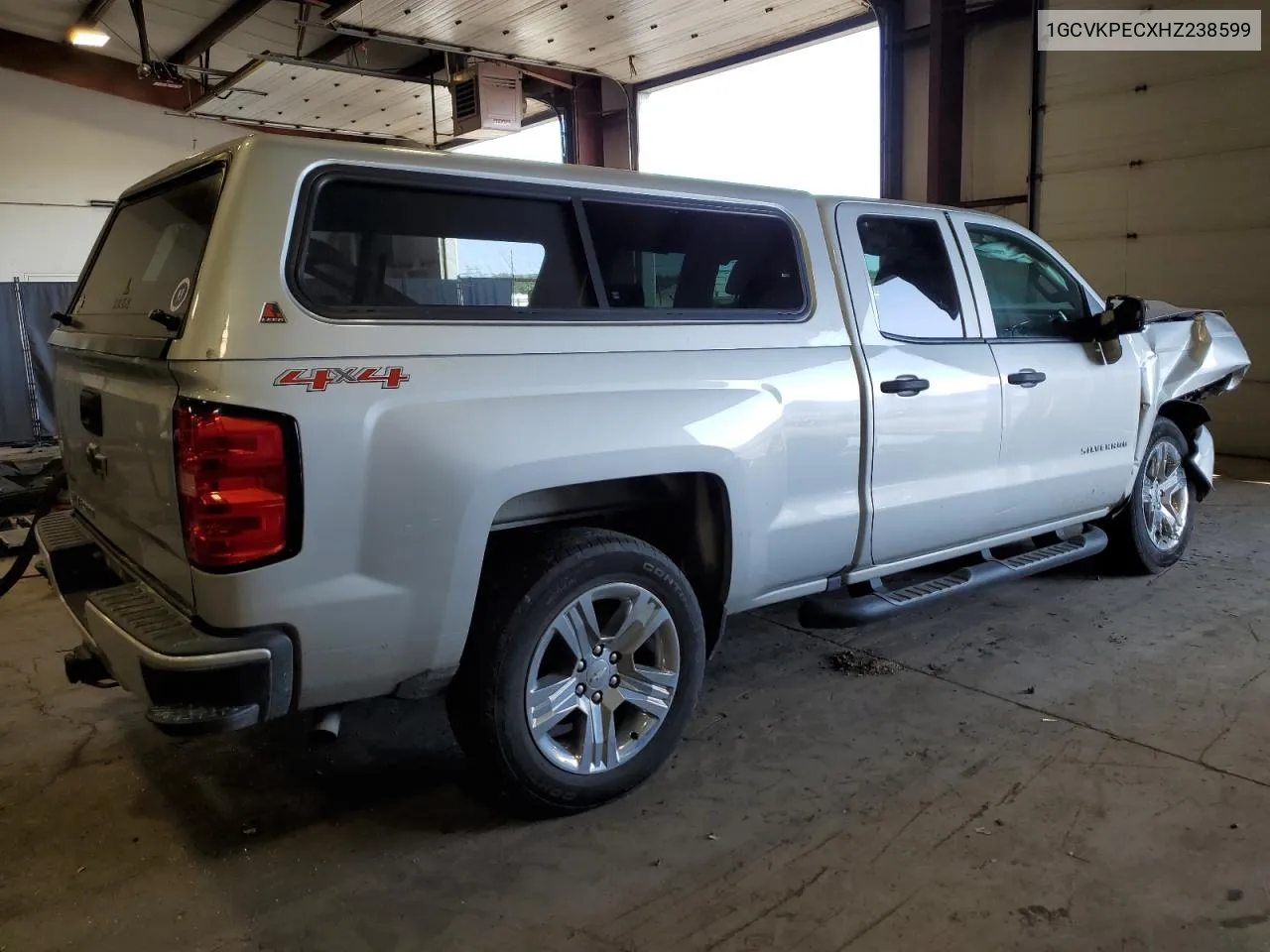 2017 Chevrolet Silverado K1500 Custom VIN: 1GCVKPECXHZ238599 Lot: 71057614