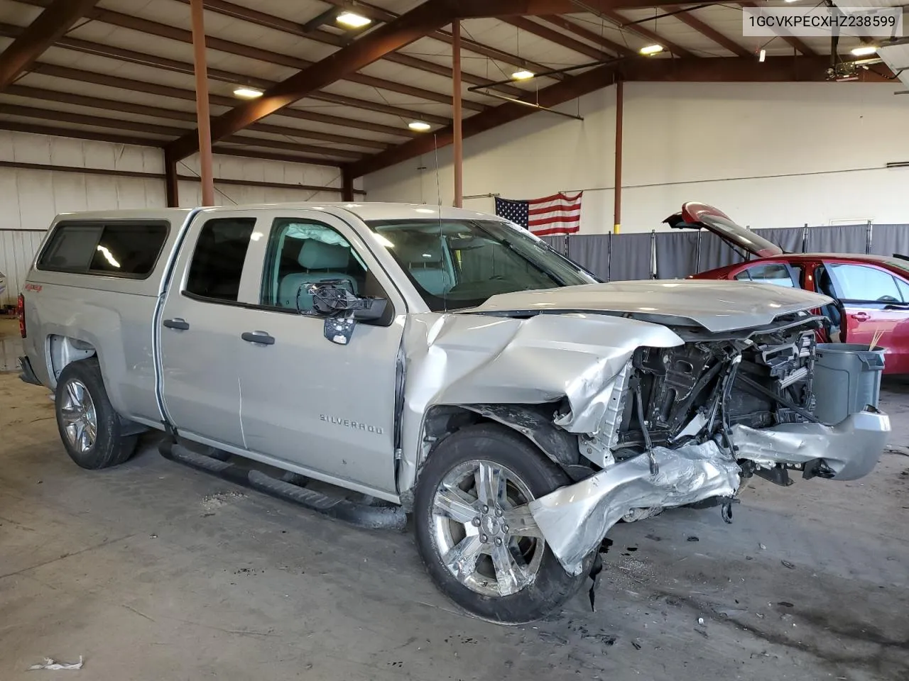 2017 Chevrolet Silverado K1500 Custom VIN: 1GCVKPECXHZ238599 Lot: 71057614