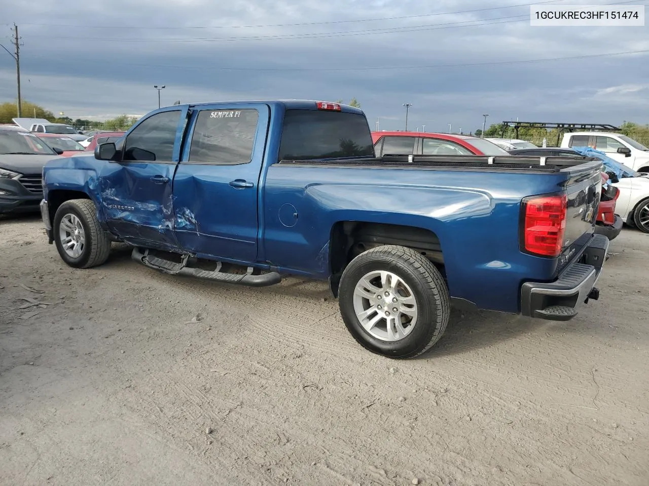 2017 Chevrolet Silverado K1500 Lt VIN: 1GCUKREC3HF151474 Lot: 71242574