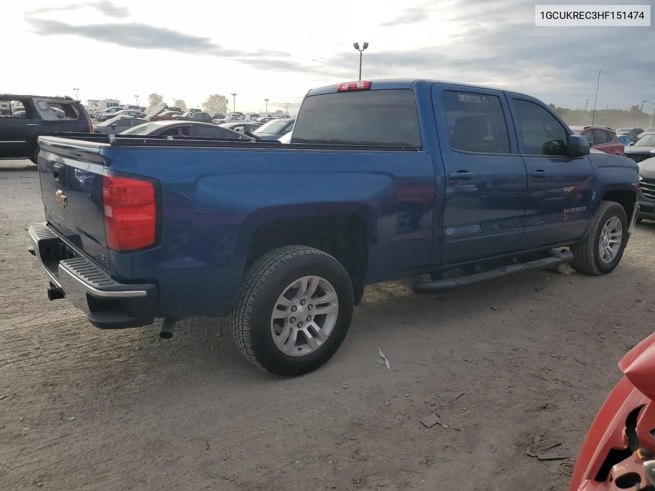 2017 Chevrolet Silverado K1500 Lt VIN: 1GCUKREC3HF151474 Lot: 71242574