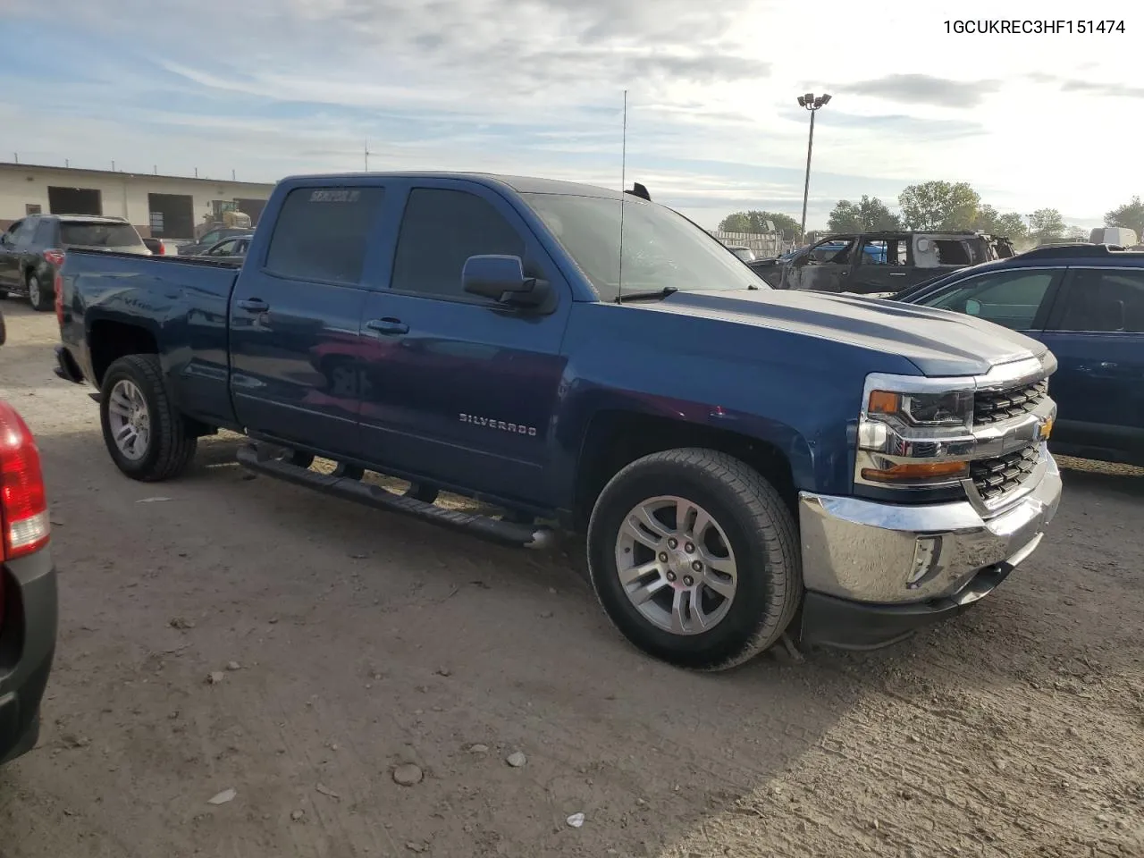 2017 Chevrolet Silverado K1500 Lt VIN: 1GCUKREC3HF151474 Lot: 71242574