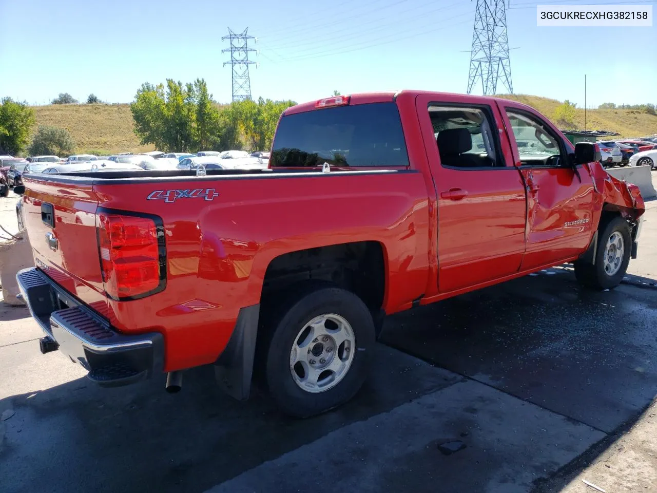 2017 Chevrolet Silverado K1500 Lt VIN: 3GCUKRECXHG382158 Lot: 71516734