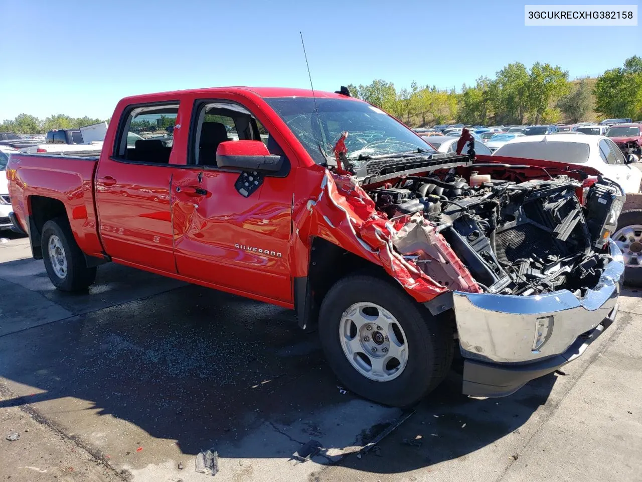 2017 Chevrolet Silverado K1500 Lt VIN: 3GCUKRECXHG382158 Lot: 71516734