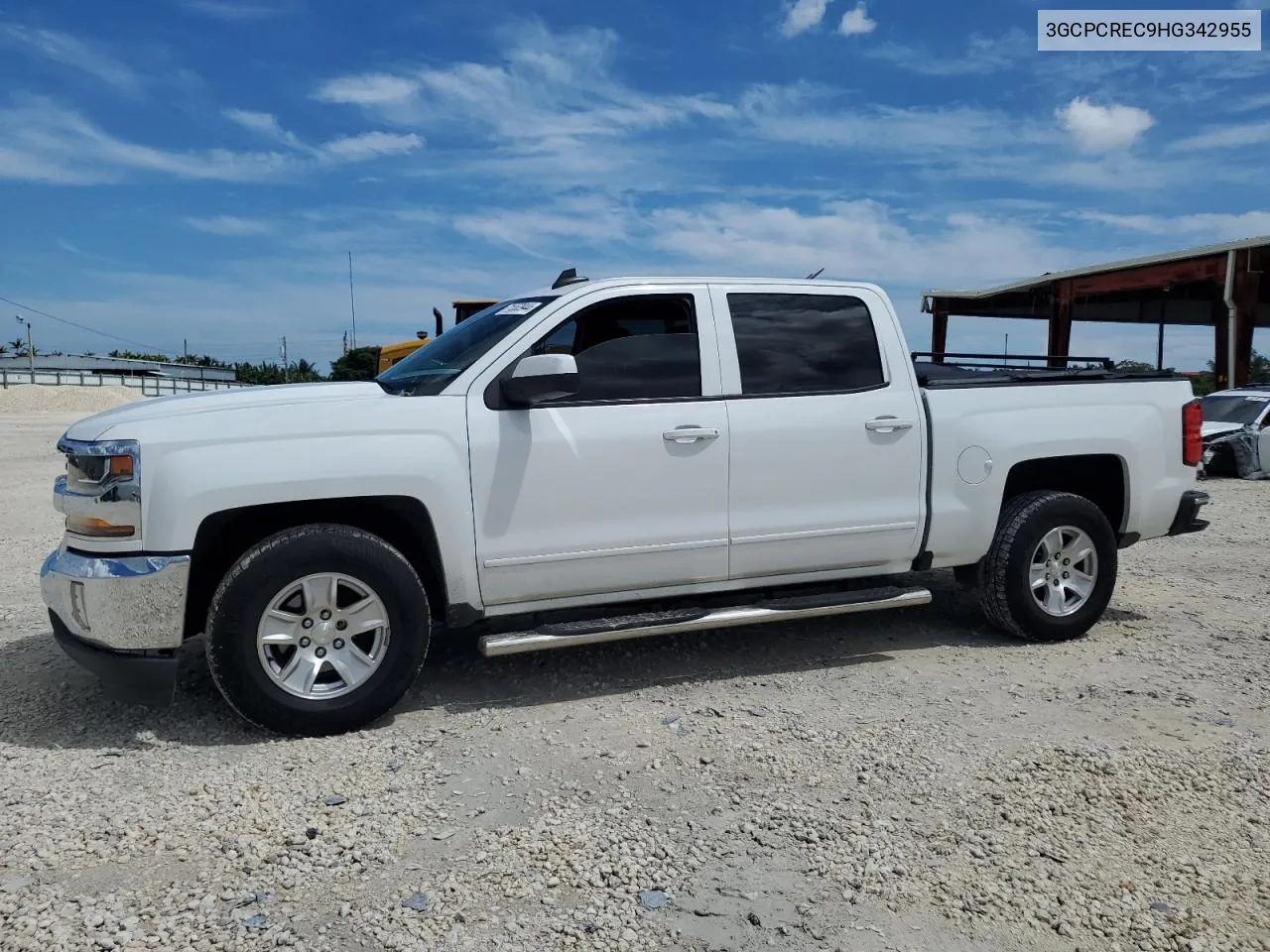 2017 Chevrolet Silverado C1500 Lt VIN: 3GCPCREC9HG342955 Lot: 71553944