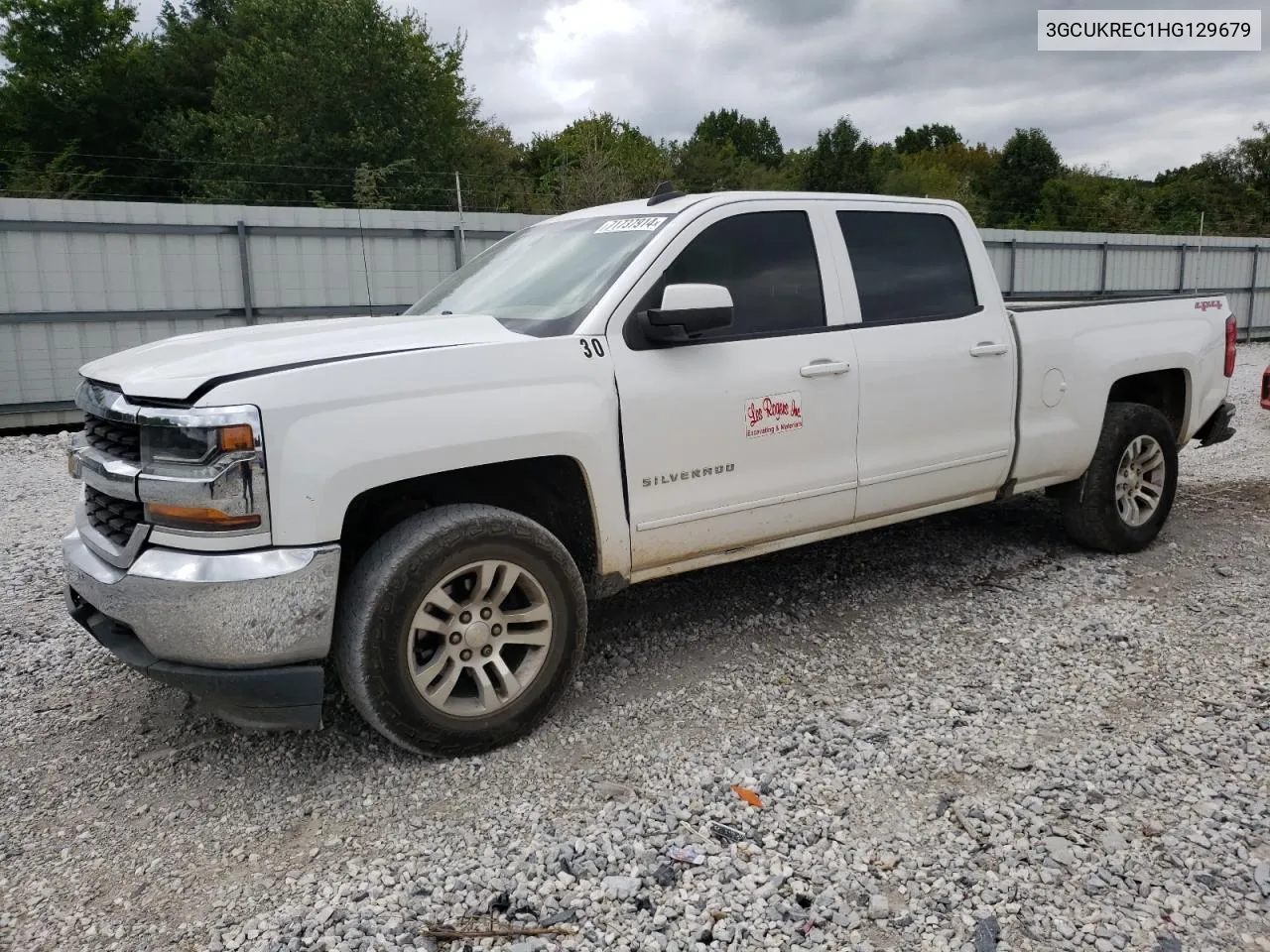 2017 Chevrolet Silverado K1500 Lt VIN: 3GCUKREC1HG129679 Lot: 71737914