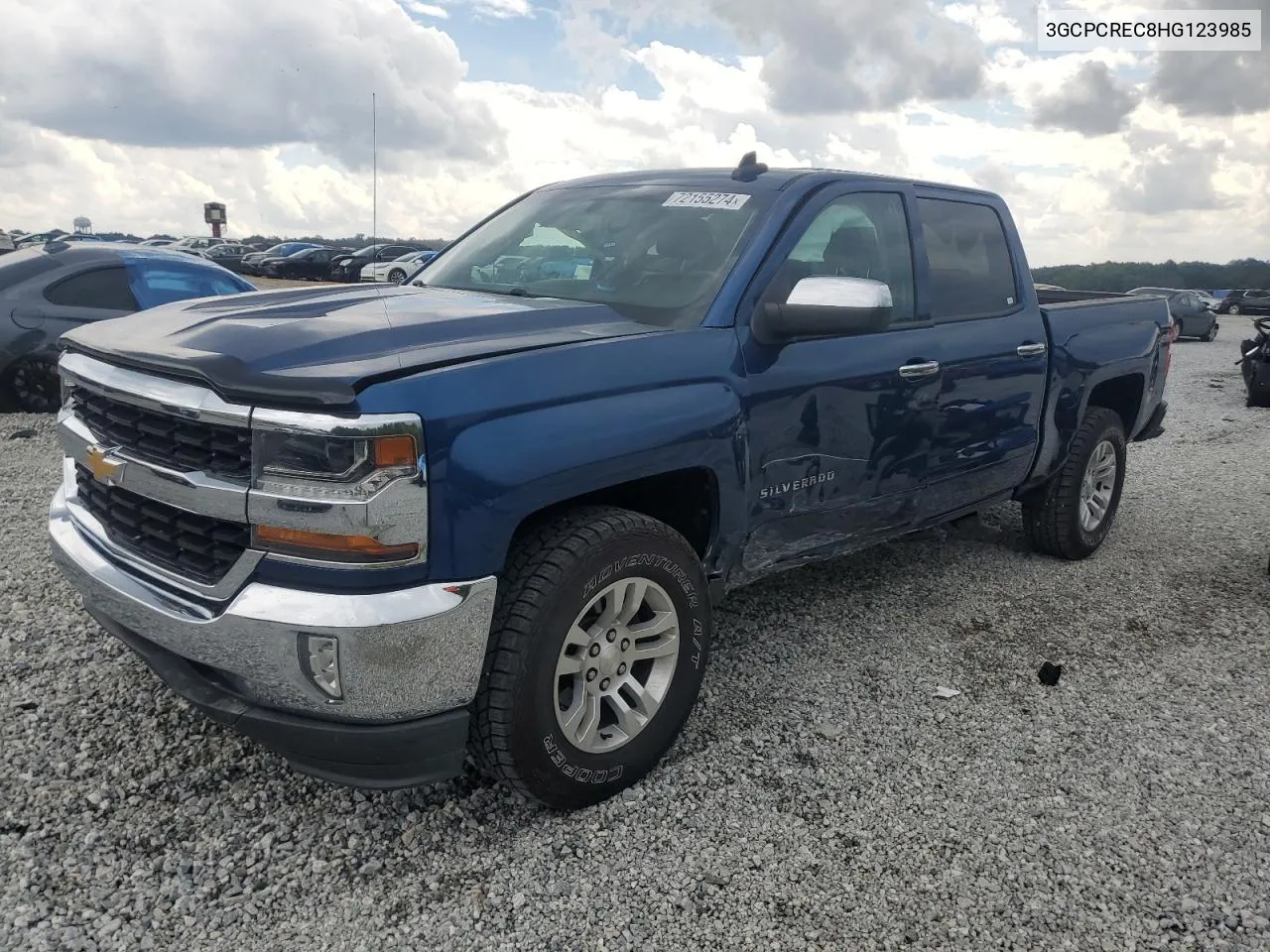 2017 Chevrolet Silverado C1500 Lt VIN: 3GCPCREC8HG123985 Lot: 72155274