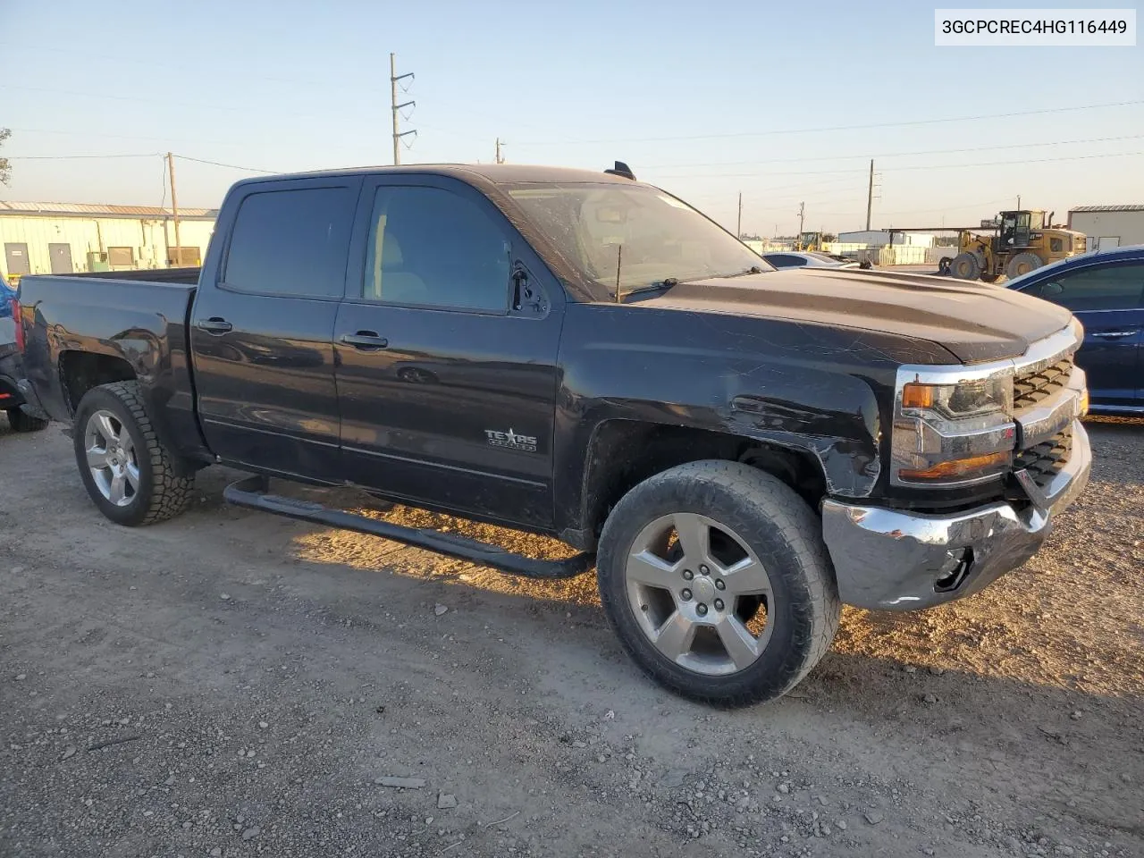 2017 Chevrolet Silverado C1500 Lt VIN: 3GCPCREC4HG116449 Lot: 72224734