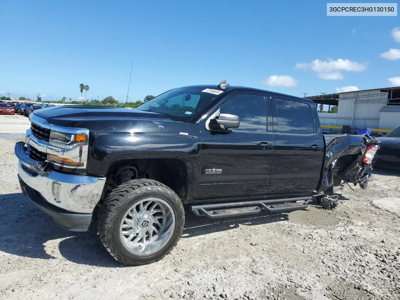 2017 Chevrolet Silverado C1500 Lt VIN: 3GCPCREC3HG130150 Lot: 72346634