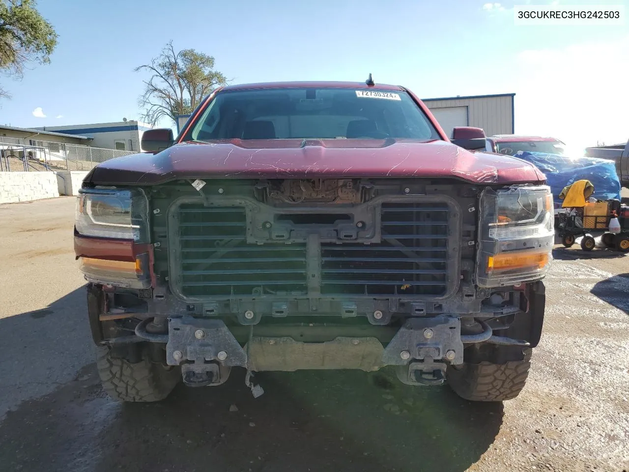 2017 Chevrolet Silverado K1500 Lt VIN: 3GCUKREC3HG242503 Lot: 72730324