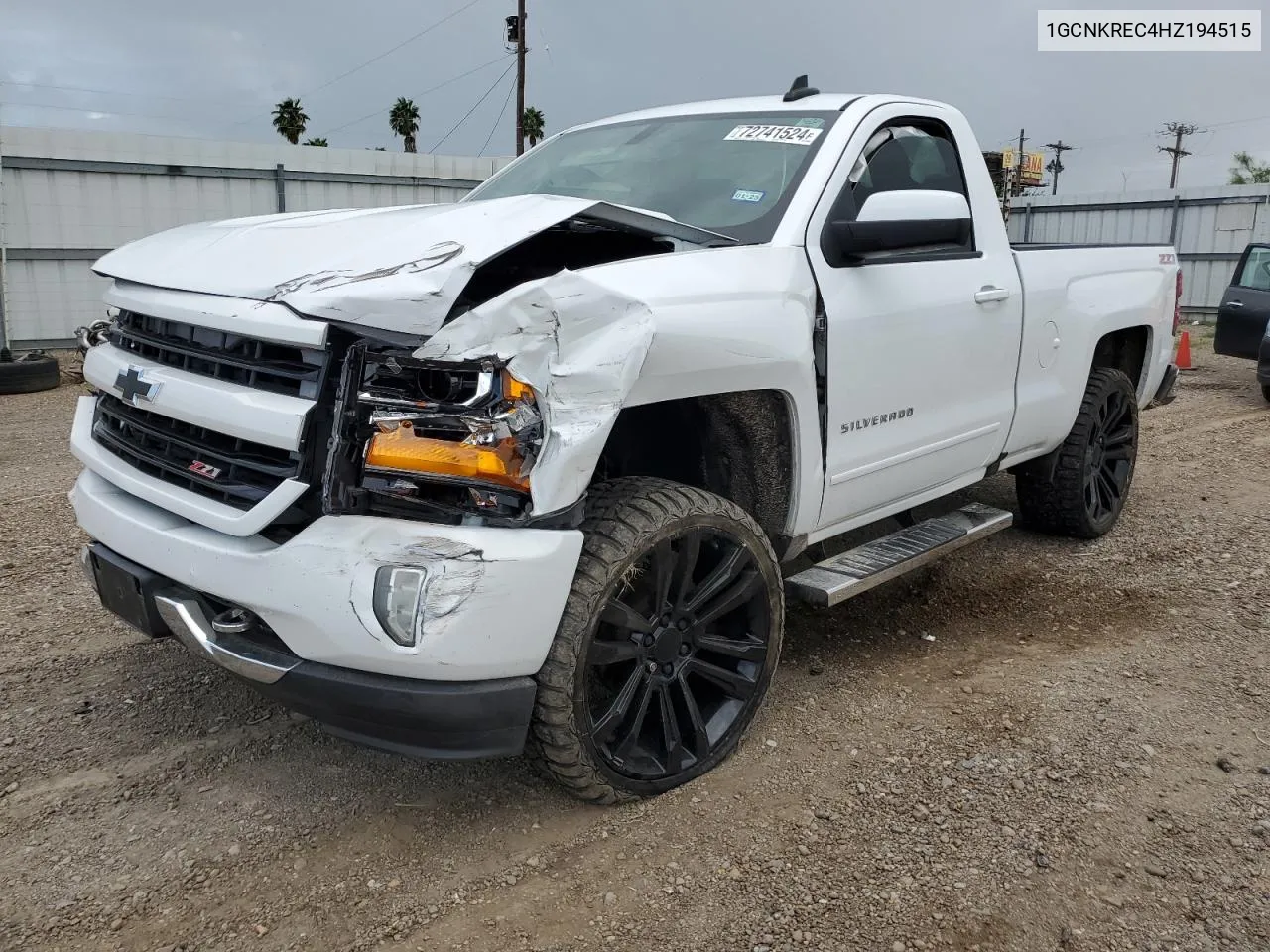 2017 Chevrolet Silverado K1500 Lt VIN: 1GCNKREC4HZ194515 Lot: 72741524