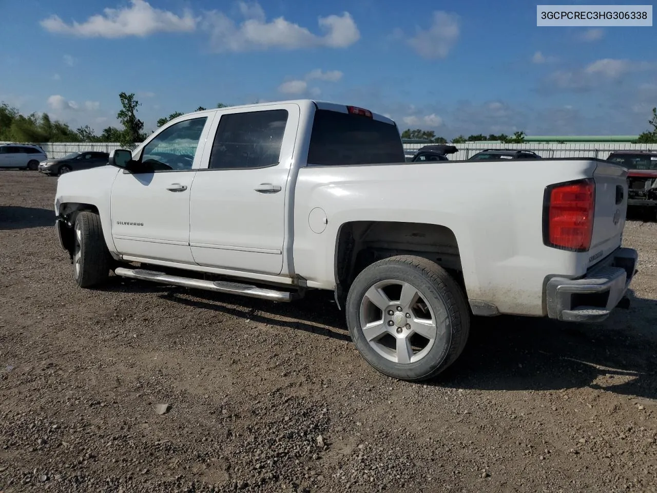 2017 Chevrolet Silverado C1500 Lt VIN: 3GCPCREC3HG306338 Lot: 72861674