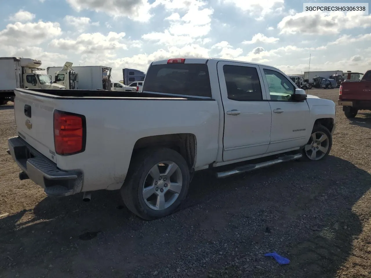 2017 Chevrolet Silverado C1500 Lt VIN: 3GCPCREC3HG306338 Lot: 72861674