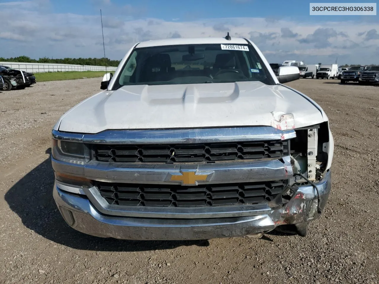 2017 Chevrolet Silverado C1500 Lt VIN: 3GCPCREC3HG306338 Lot: 72861674