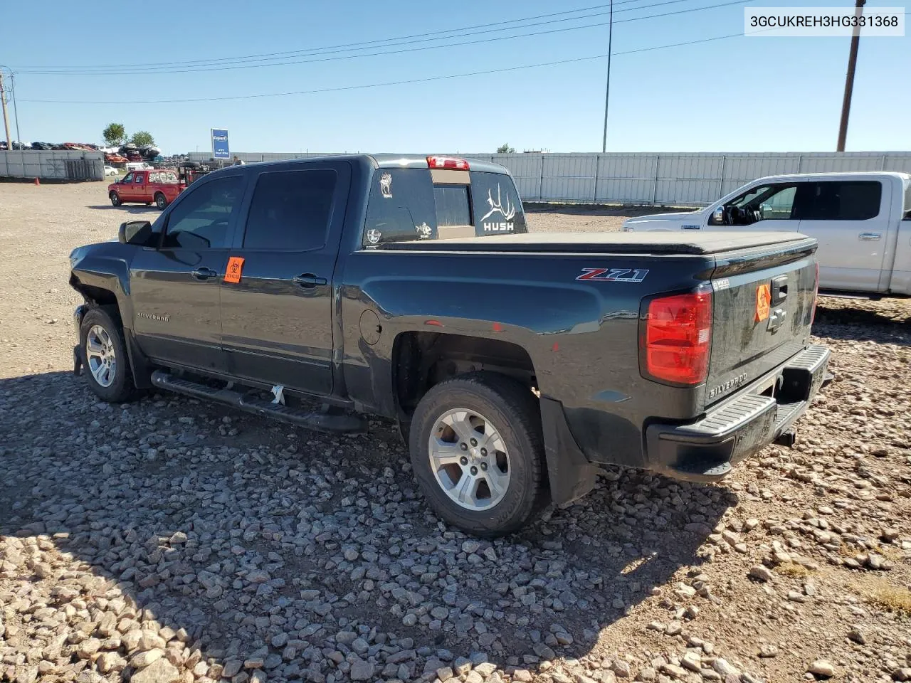 2017 Chevrolet Silverado K1500 Lt VIN: 3GCUKREH3HG331368 Lot: 72986094