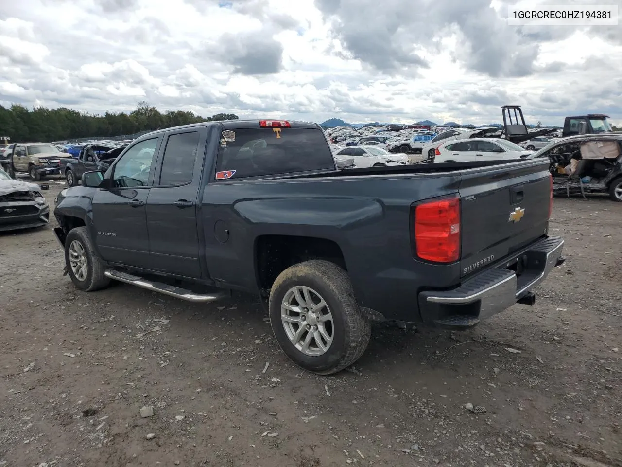 2017 Chevrolet Silverado C1500 Lt VIN: 1GCRCREC0HZ194381 Lot: 73098704