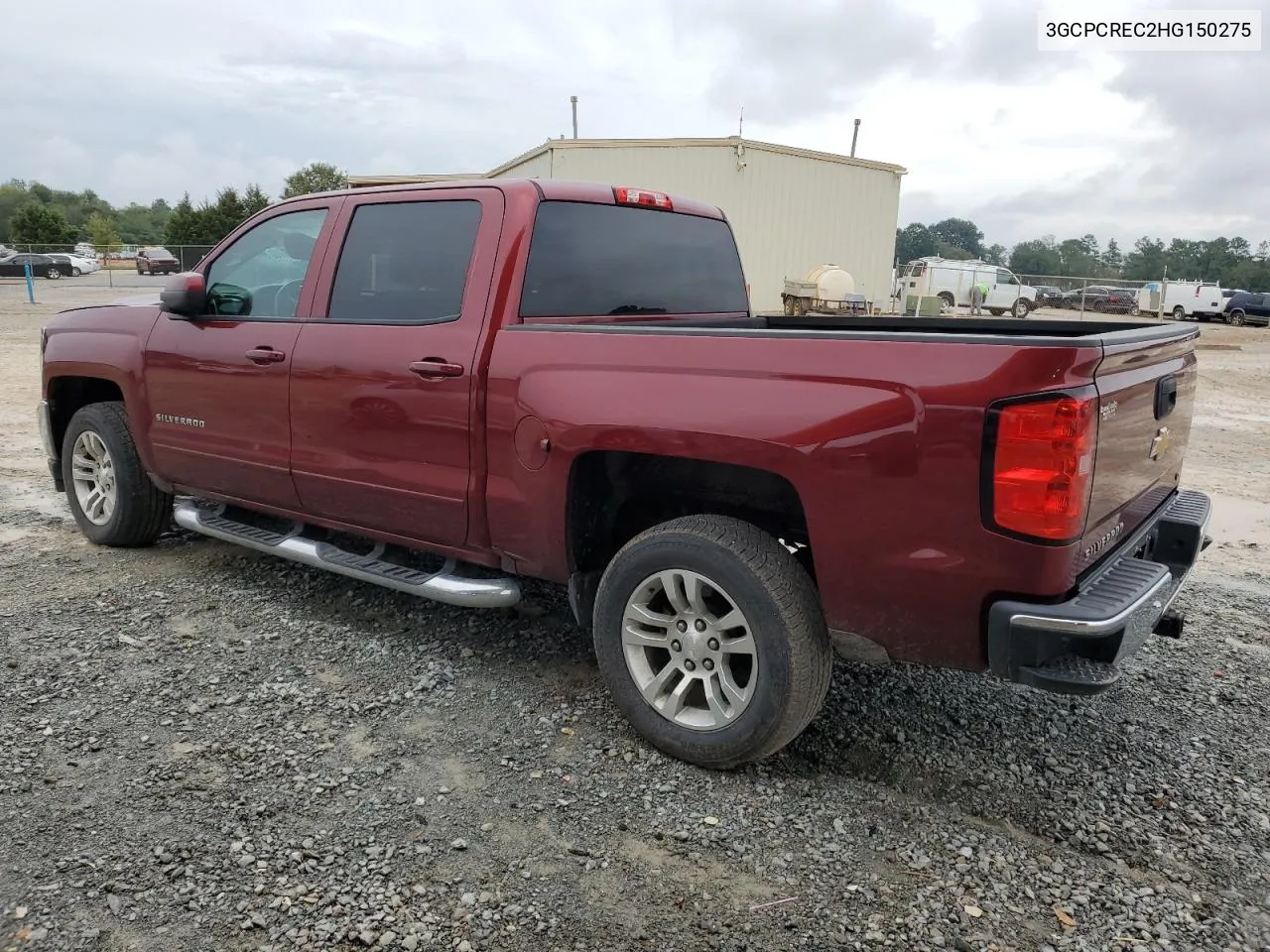 2017 Chevrolet Silverado C1500 Lt VIN: 3GCPCREC2HG150275 Lot: 73122314