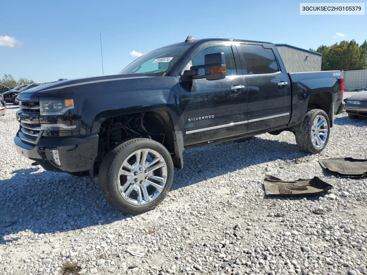 2017 Chevrolet Silverado K1500 Ltz VIN: 3GCUKSEC2HG105379 Lot: 73160474