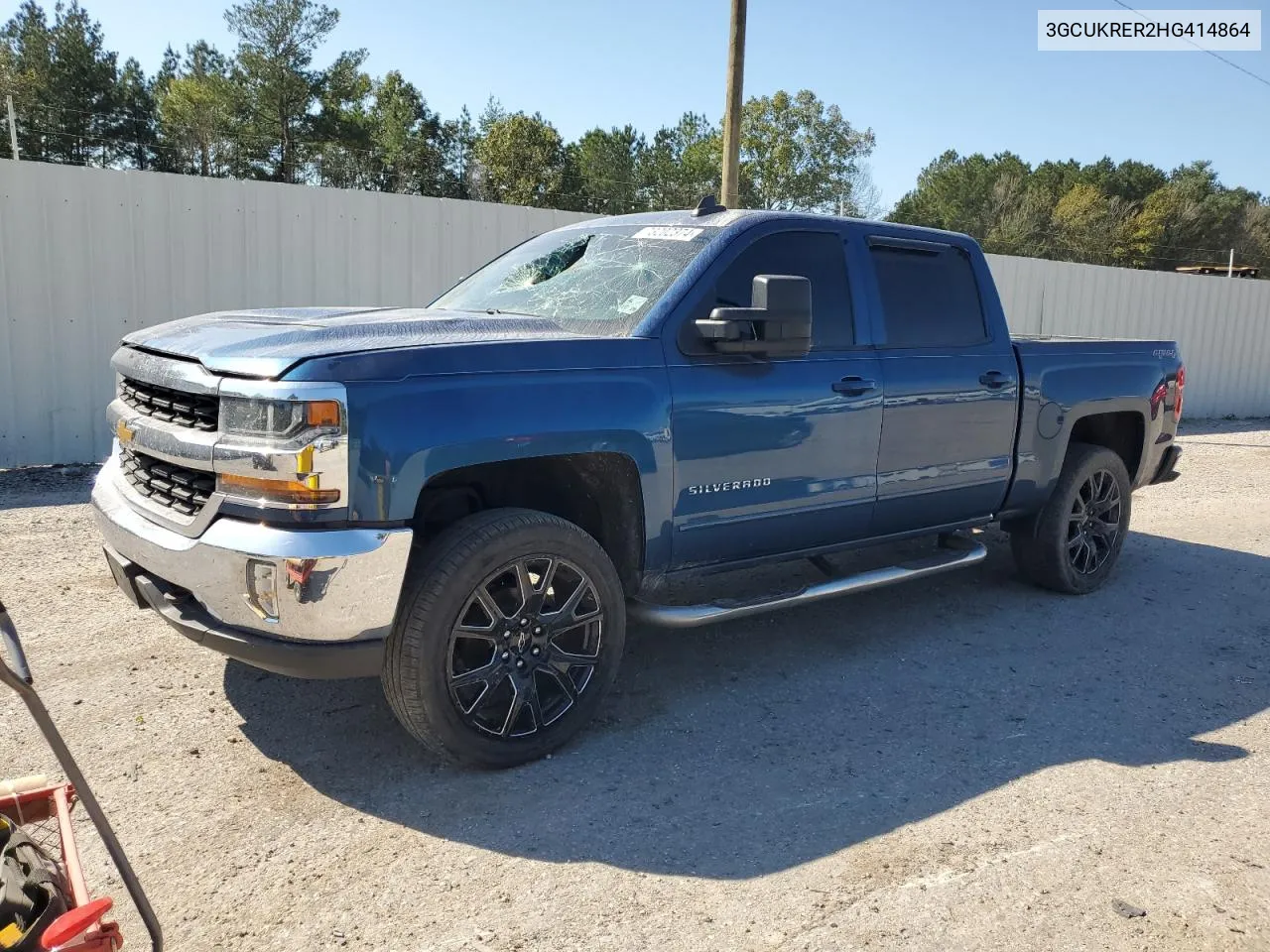 2017 Chevrolet Silverado K1500 Lt VIN: 3GCUKRER2HG414864 Lot: 73202374