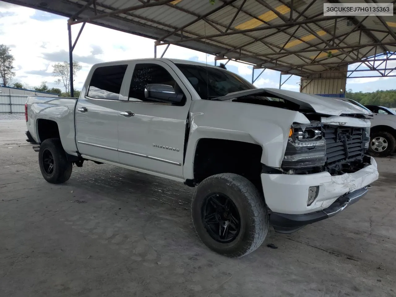 2017 Chevrolet Silverado K1500 Ltz VIN: 3GCUKSEJ7HG135363 Lot: 73215684