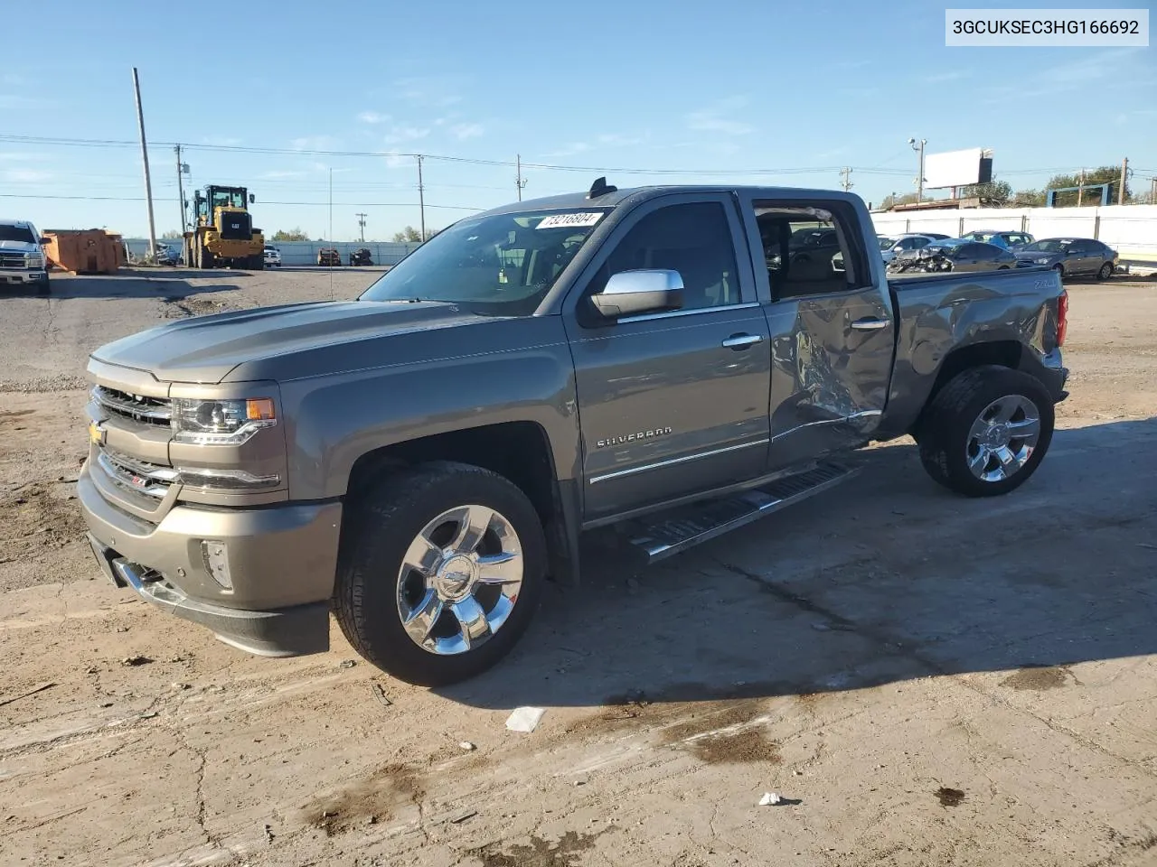 2017 Chevrolet Silverado K1500 Ltz VIN: 3GCUKSEC3HG166692 Lot: 73216804