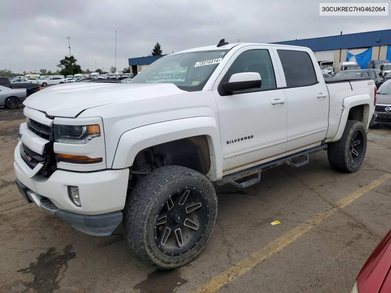 2017 Chevrolet Silverado K1500 Lt VIN: 3GCUKREC7HG462064 Lot: 73315314