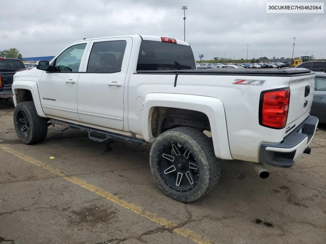 2017 Chevrolet Silverado K1500 Lt VIN: 3GCUKREC7HG462064 Lot: 73315314