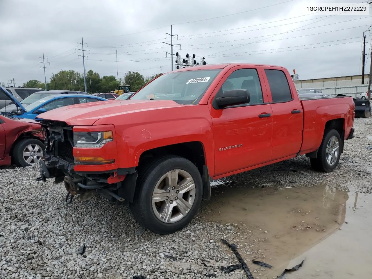 2017 Chevrolet Silverado C1500 Custom VIN: 1GCRCPEH1HZ272229 Lot: 73428584