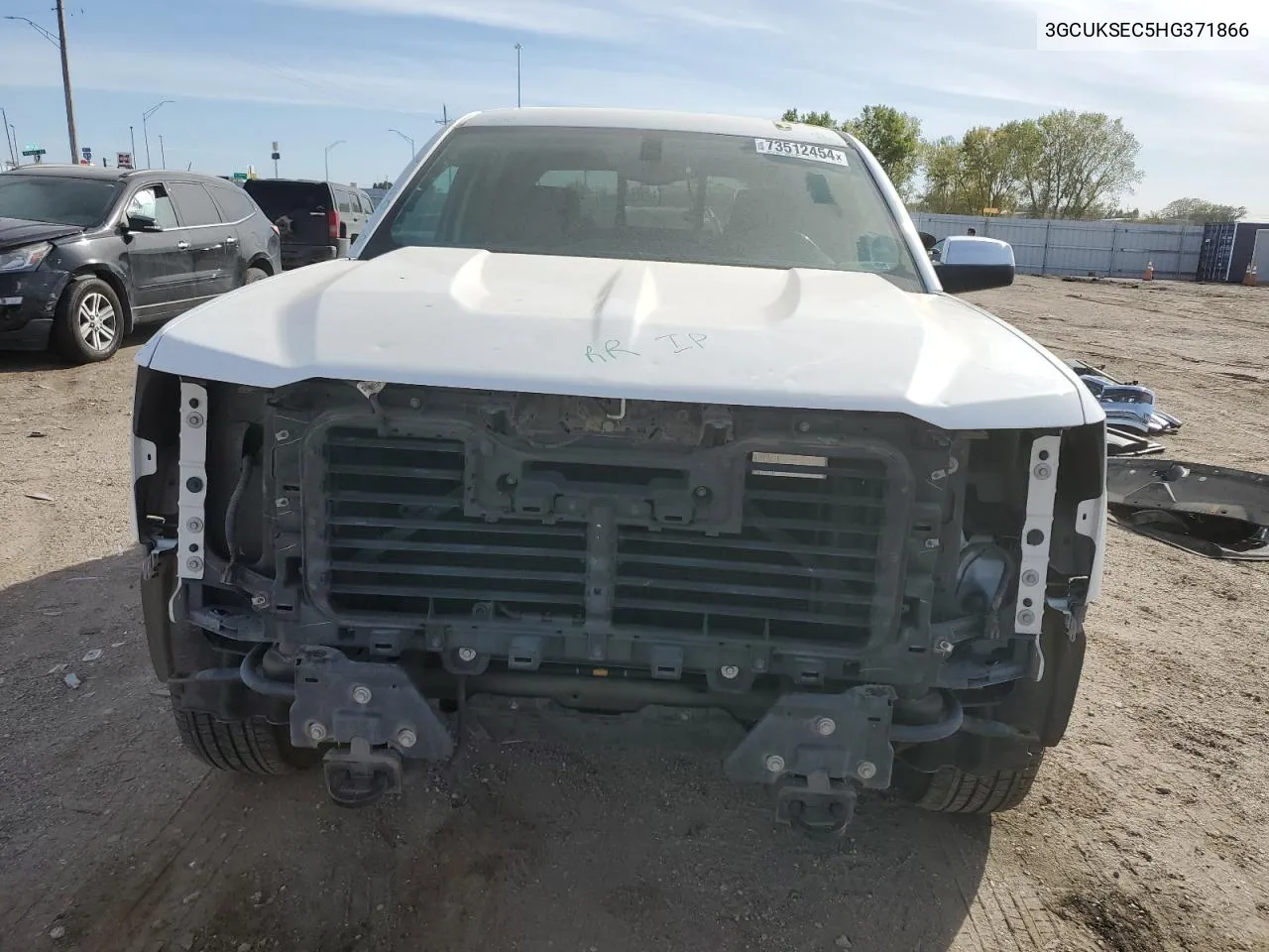 2017 Chevrolet Silverado K1500 Ltz VIN: 3GCUKSEC5HG371866 Lot: 73512454