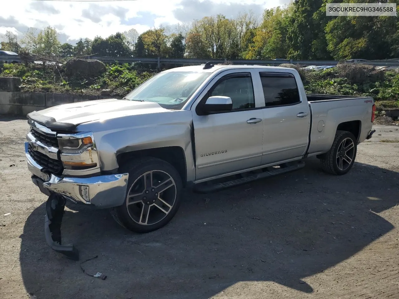 2017 Chevrolet Silverado K1500 Lt VIN: 3GCUKREC9HG346588 Lot: 73813114