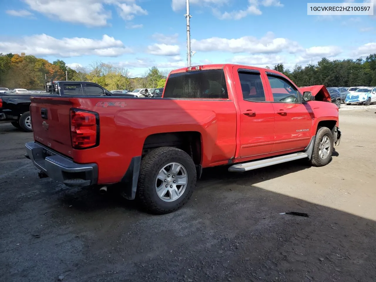 1GCVKREC2HZ100597 2017 Chevrolet Silverado K1500 Lt