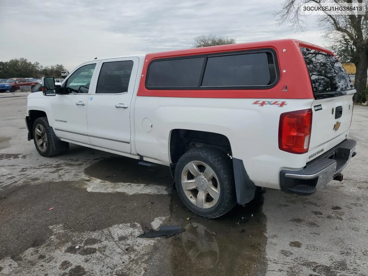 2017 Chevrolet Silverado K1500 Ltz VIN: 3GCUKSEJ1HG386413 Lot: 74088804