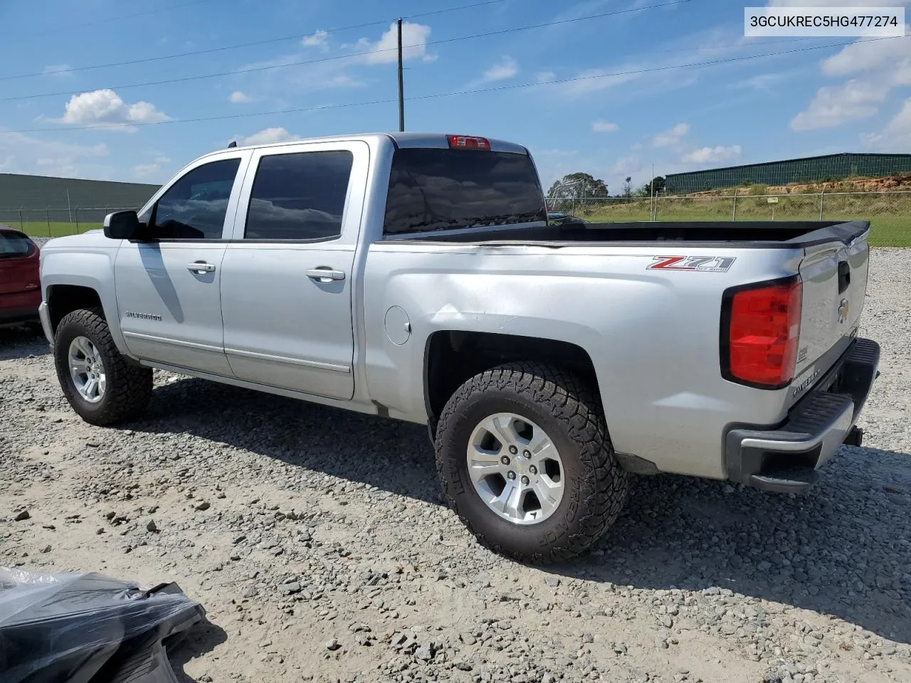 2017 Chevrolet Silverado K1500 Lt VIN: 3GCUKREC5HG477274 Lot: 74363734