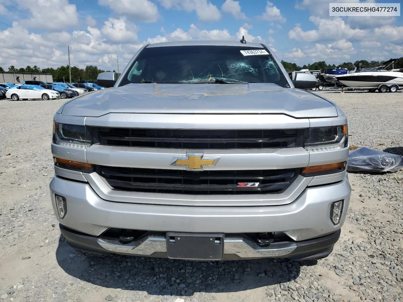 2017 Chevrolet Silverado K1500 Lt VIN: 3GCUKREC5HG477274 Lot: 74363734