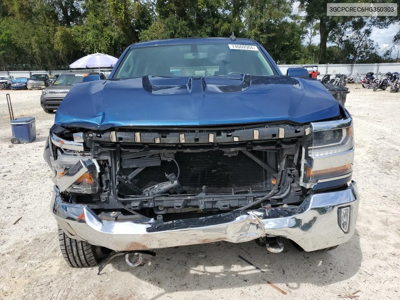 2017 Chevrolet Silverado C1500 Lt VIN: 3GCPCREC6HG350303 Lot: 74669504