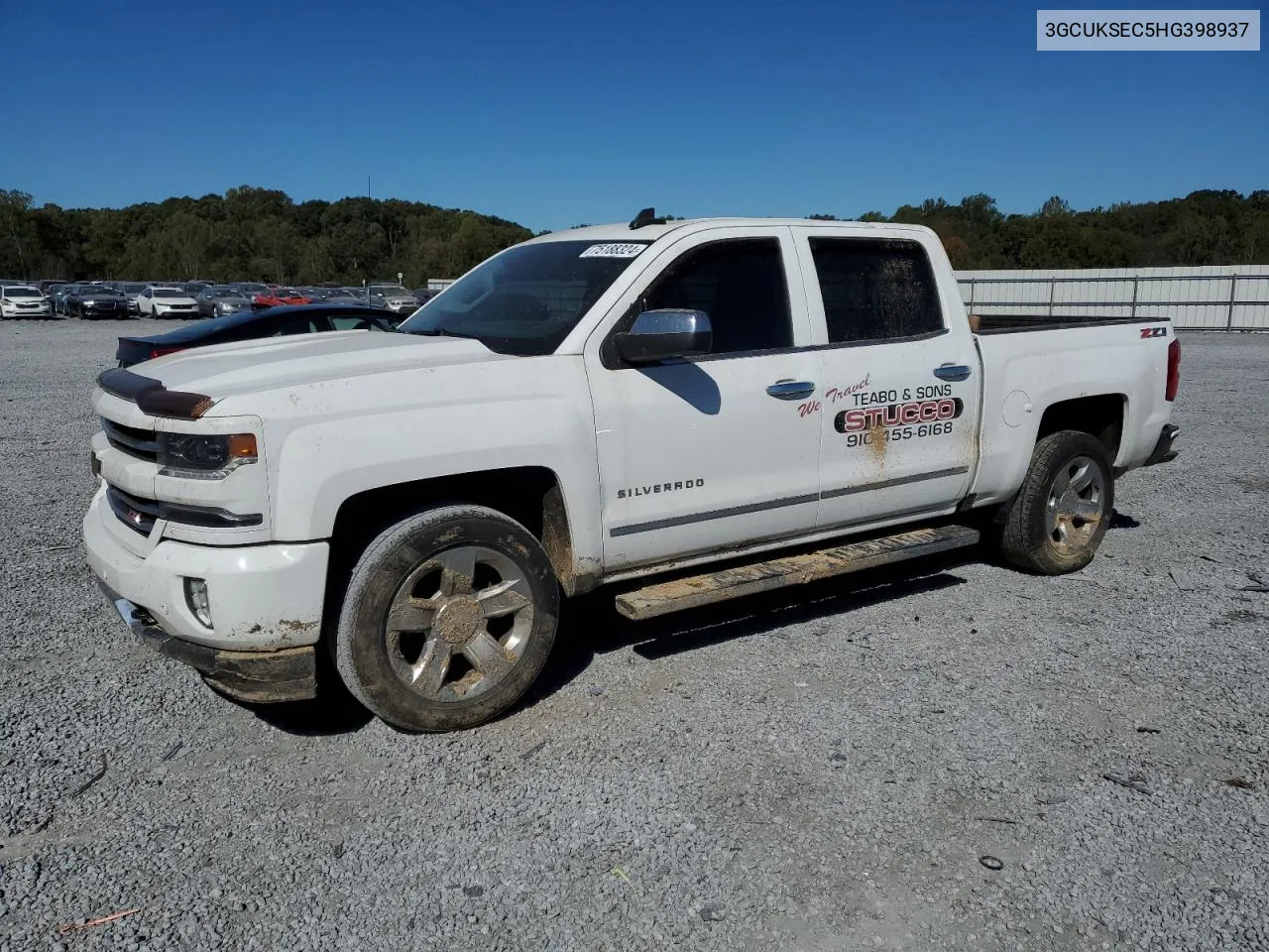 2017 Chevrolet Silverado K1500 Ltz VIN: 3GCUKSEC5HG398937 Lot: 75188324