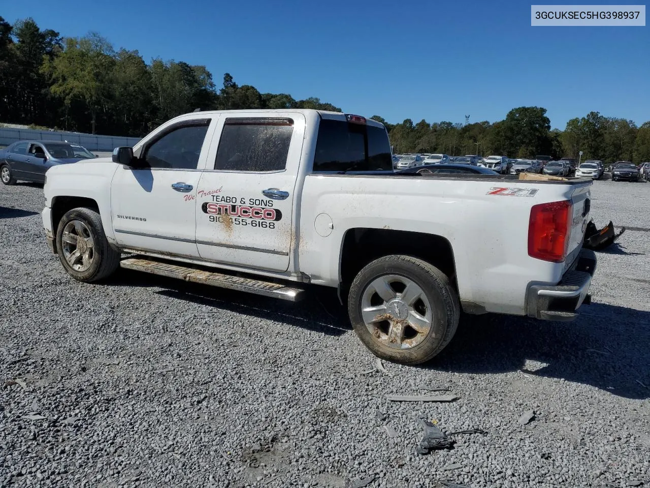 2017 Chevrolet Silverado K1500 Ltz VIN: 3GCUKSEC5HG398937 Lot: 75188324