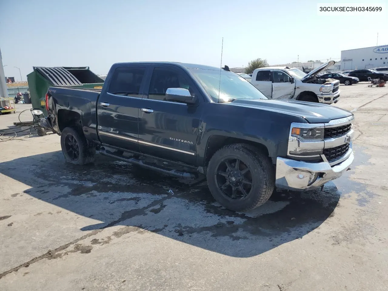 2017 Chevrolet Silverado K1500 Ltz VIN: 3GCUKSEC3HG345699 Lot: 75757344