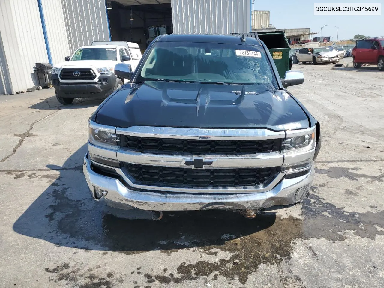 2017 Chevrolet Silverado K1500 Ltz VIN: 3GCUKSEC3HG345699 Lot: 75757344