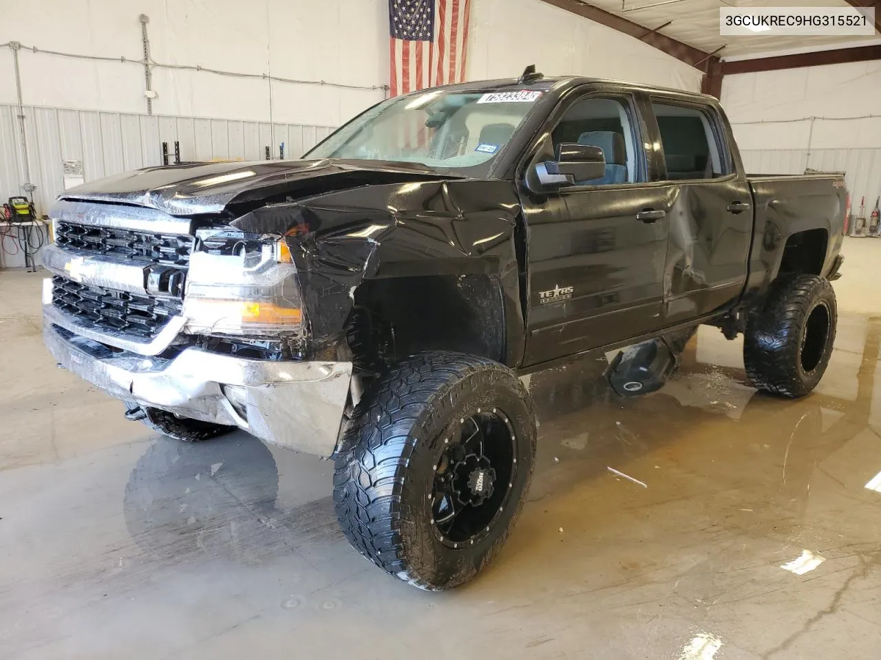 2017 Chevrolet Silverado K1500 Lt VIN: 3GCUKREC9HG315521 Lot: 75823384