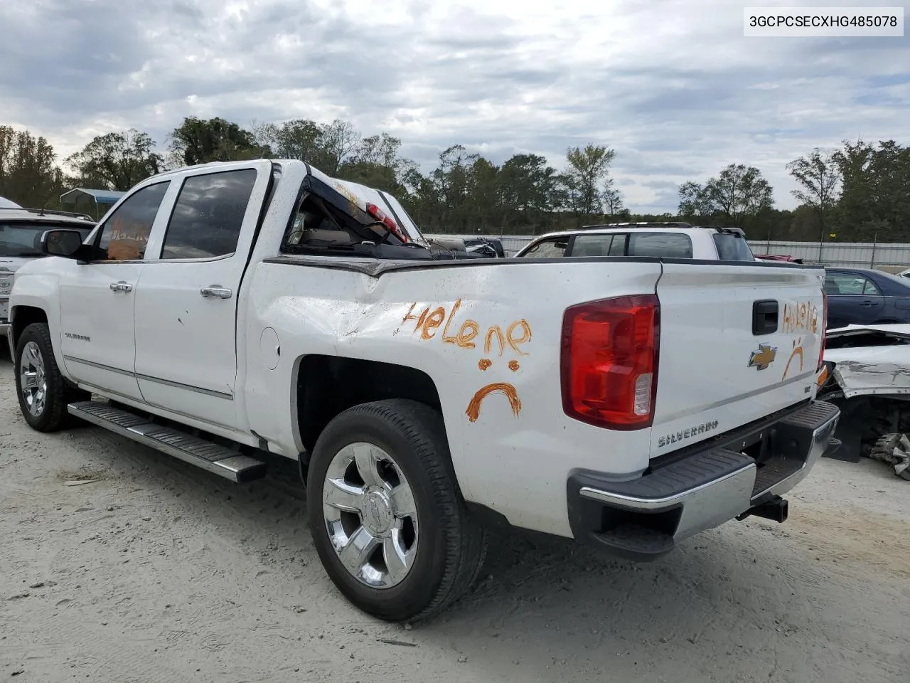 2017 Chevrolet Silverado C1500 Ltz VIN: 3GCPCSECXHG485078 Lot: 75878564