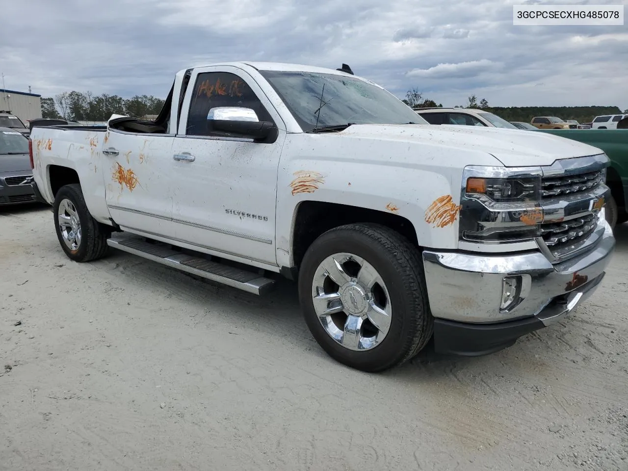 2017 Chevrolet Silverado C1500 Ltz VIN: 3GCPCSECXHG485078 Lot: 75878564