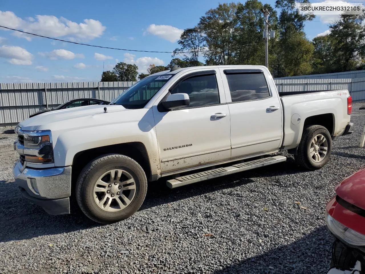 2017 Chevrolet Silverado K1500 Lt VIN: 3GCUKREC2HG312105 Lot: 76153304