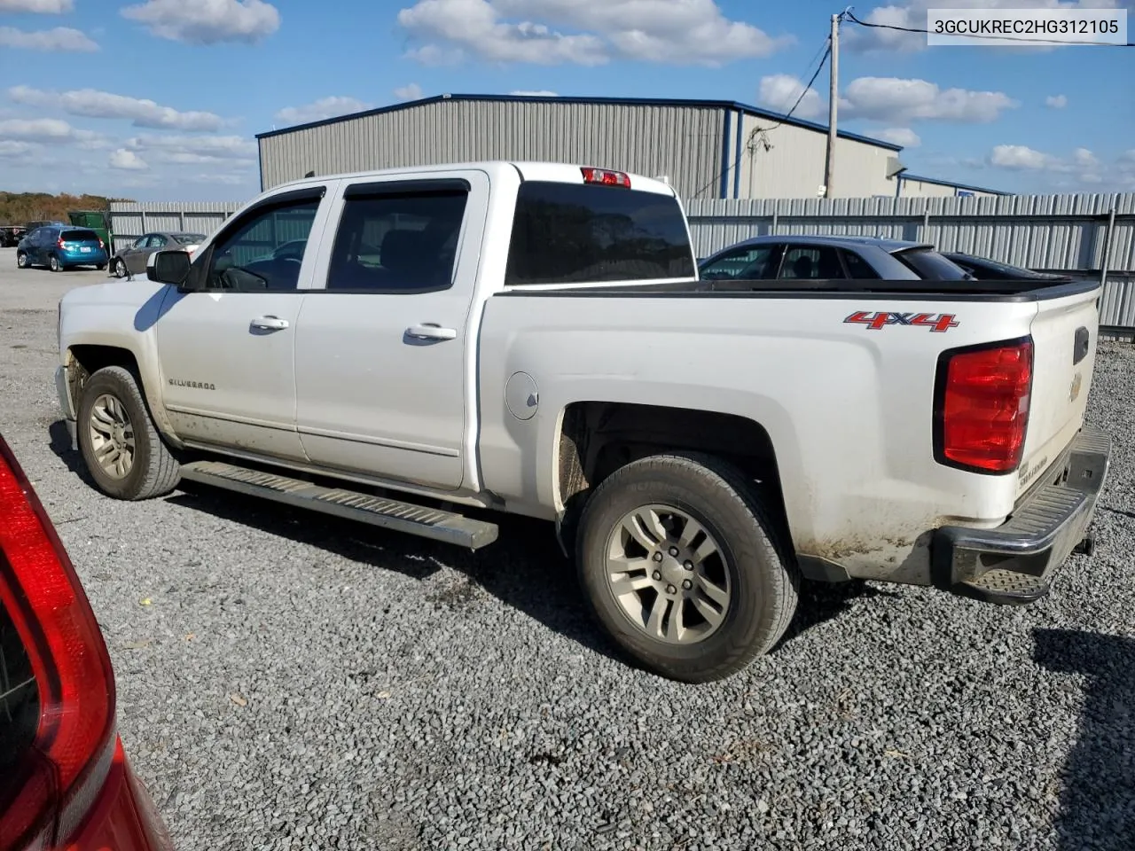 2017 Chevrolet Silverado K1500 Lt VIN: 3GCUKREC2HG312105 Lot: 76153304