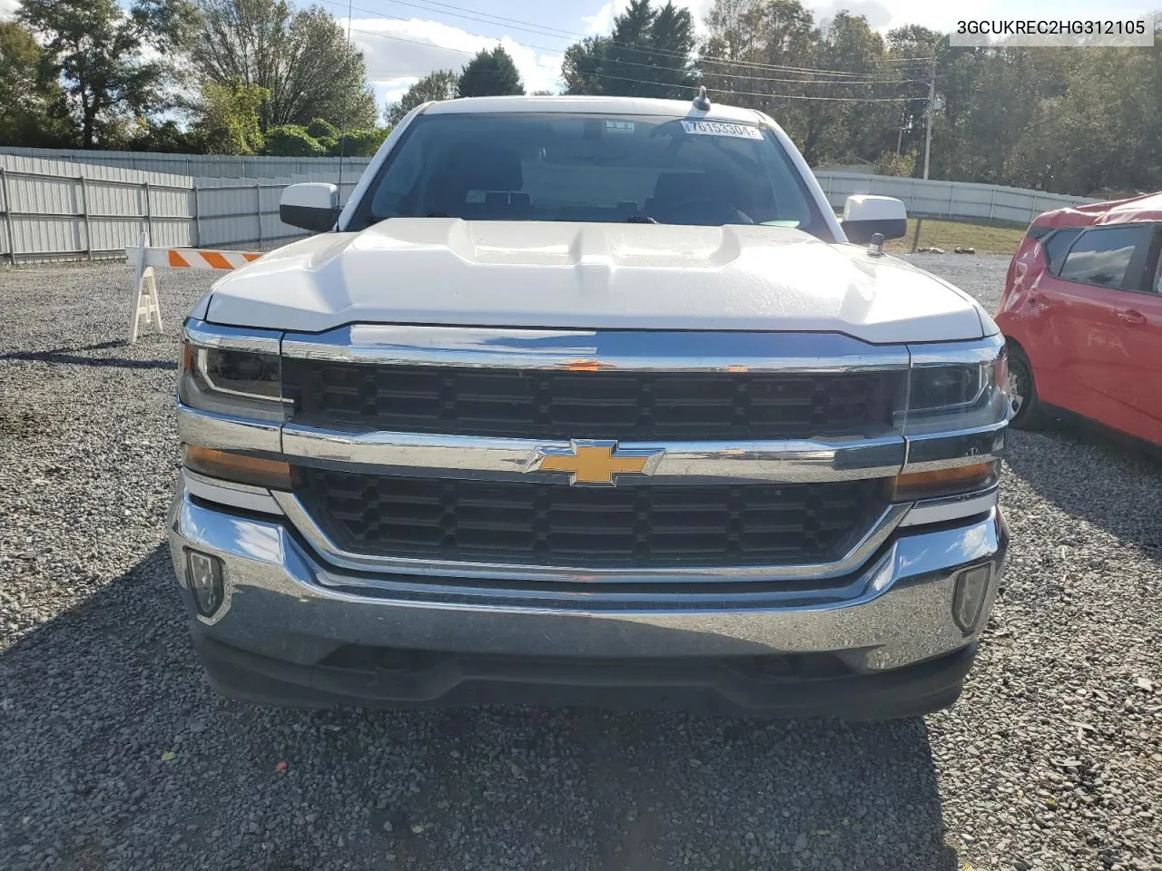 2017 Chevrolet Silverado K1500 Lt VIN: 3GCUKREC2HG312105 Lot: 76153304