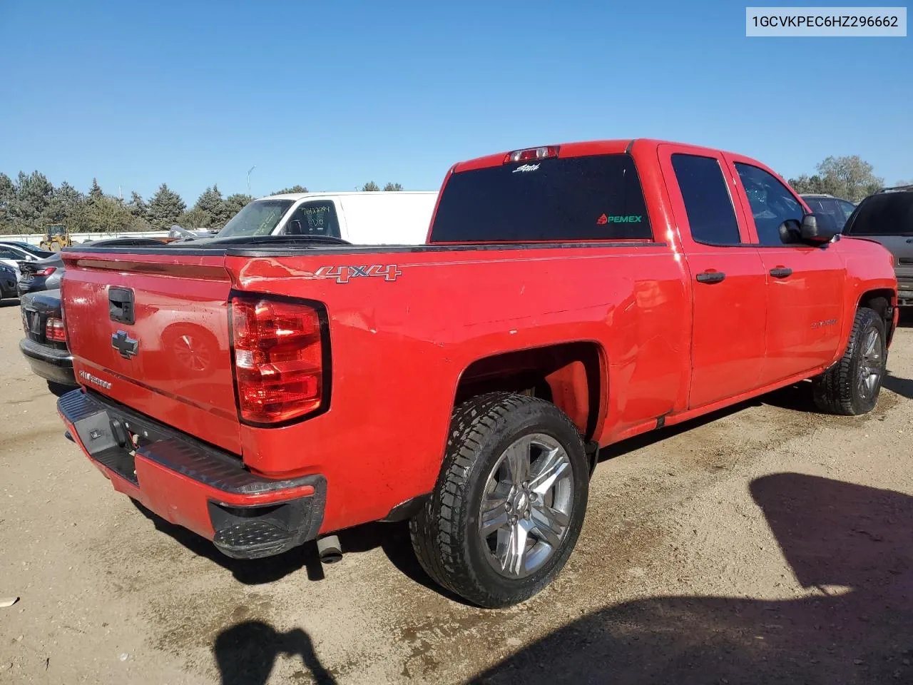 2017 Chevrolet Silverado K1500 Custom VIN: 1GCVKPEC6HZ296662 Lot: 76555444