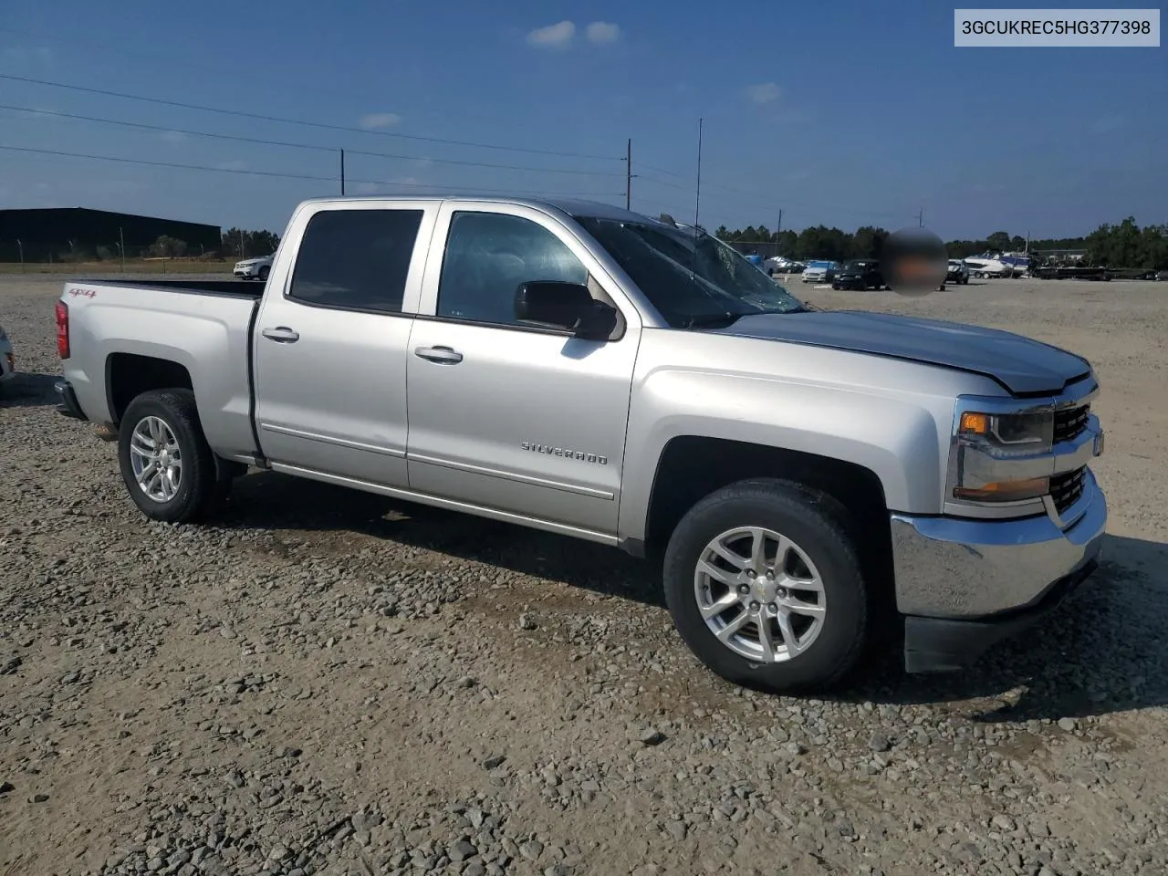 2017 Chevrolet Silverado K1500 Lt VIN: 3GCUKREC5HG377398 Lot: 77150314