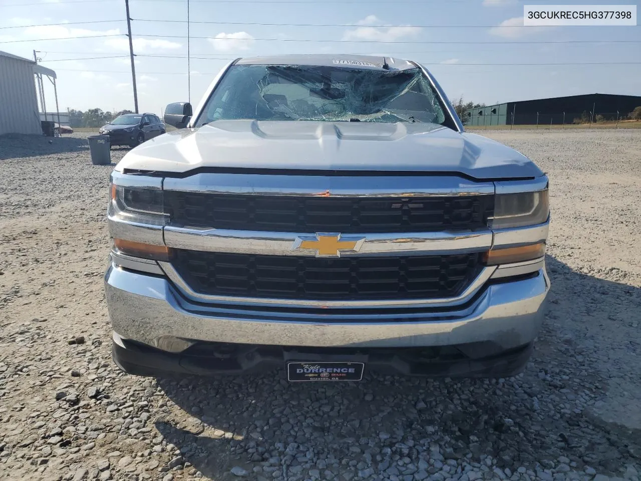 2017 Chevrolet Silverado K1500 Lt VIN: 3GCUKREC5HG377398 Lot: 77150314