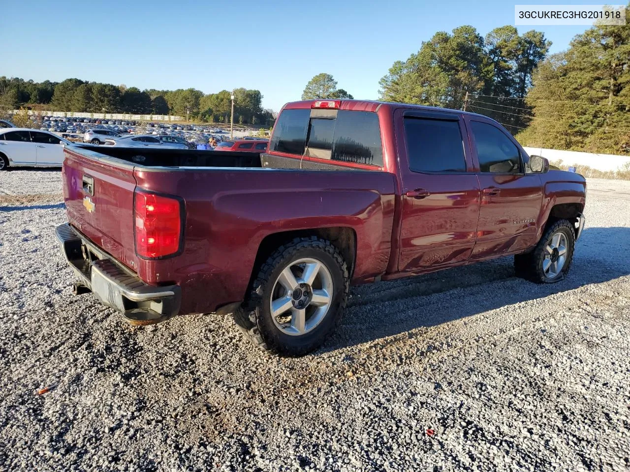 2017 Chevrolet Silverado K1500 Lt VIN: 3GCUKREC3HG201918 Lot: 77283334