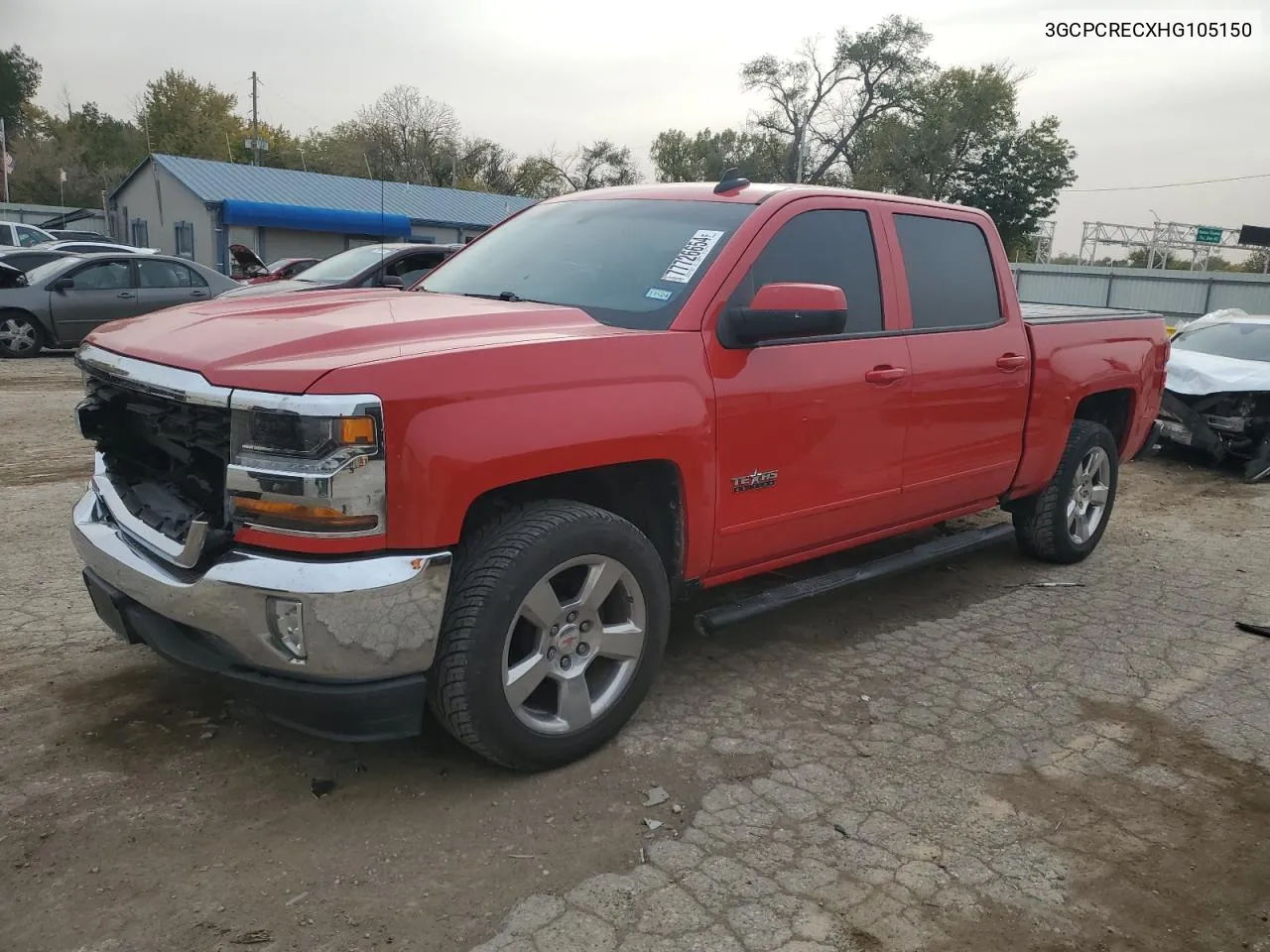 2017 Chevrolet Silverado C1500 Lt VIN: 3GCPCRECXHG105150 Lot: 77726654