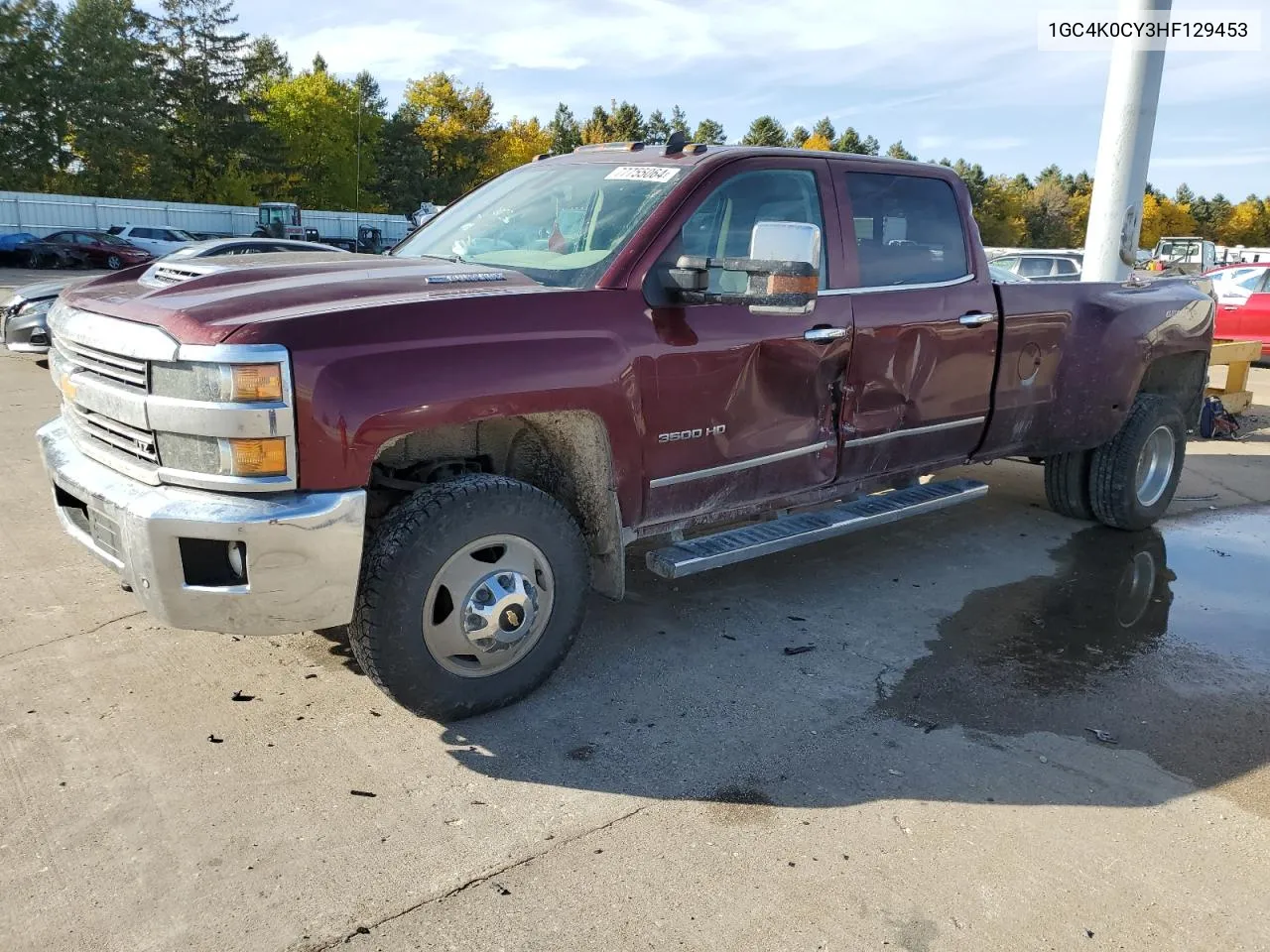 2017 Chevrolet Silverado K3500 Ltz VIN: 1GC4K0CY3HF129453 Lot: 77755064